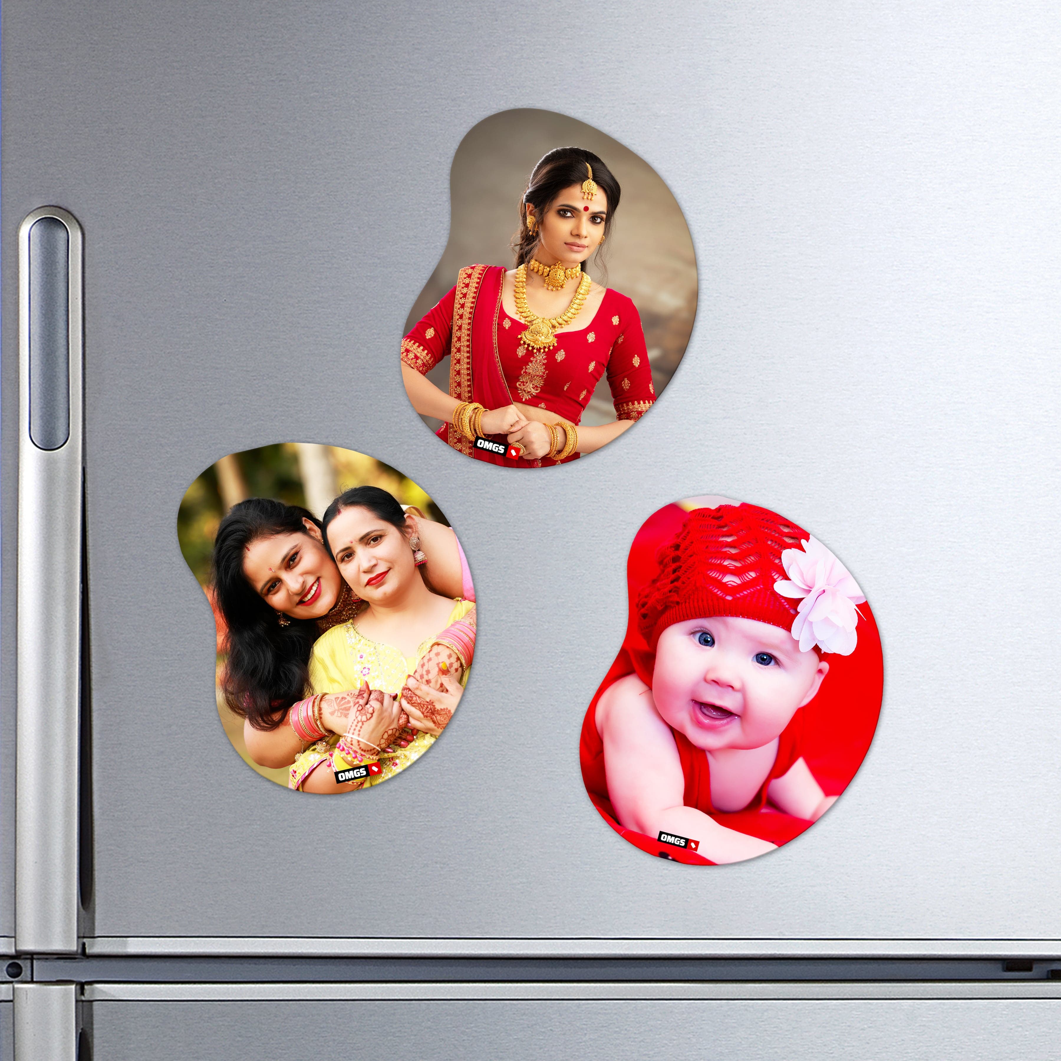 OMGs Bean Shape Acrylic Fridge Magnet - Image 1