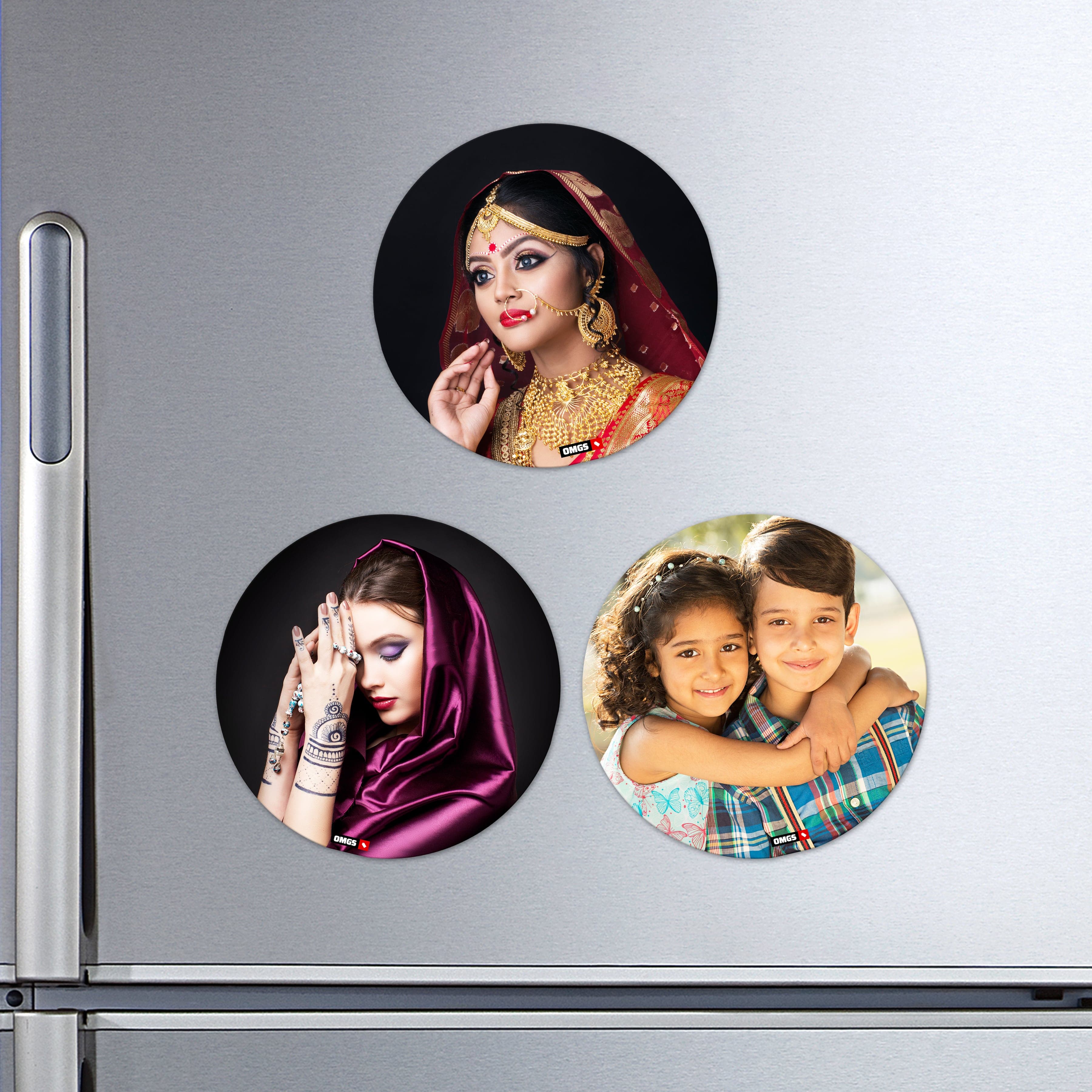 OMGs Round Acrylic Fridge Magnet - Image 1
