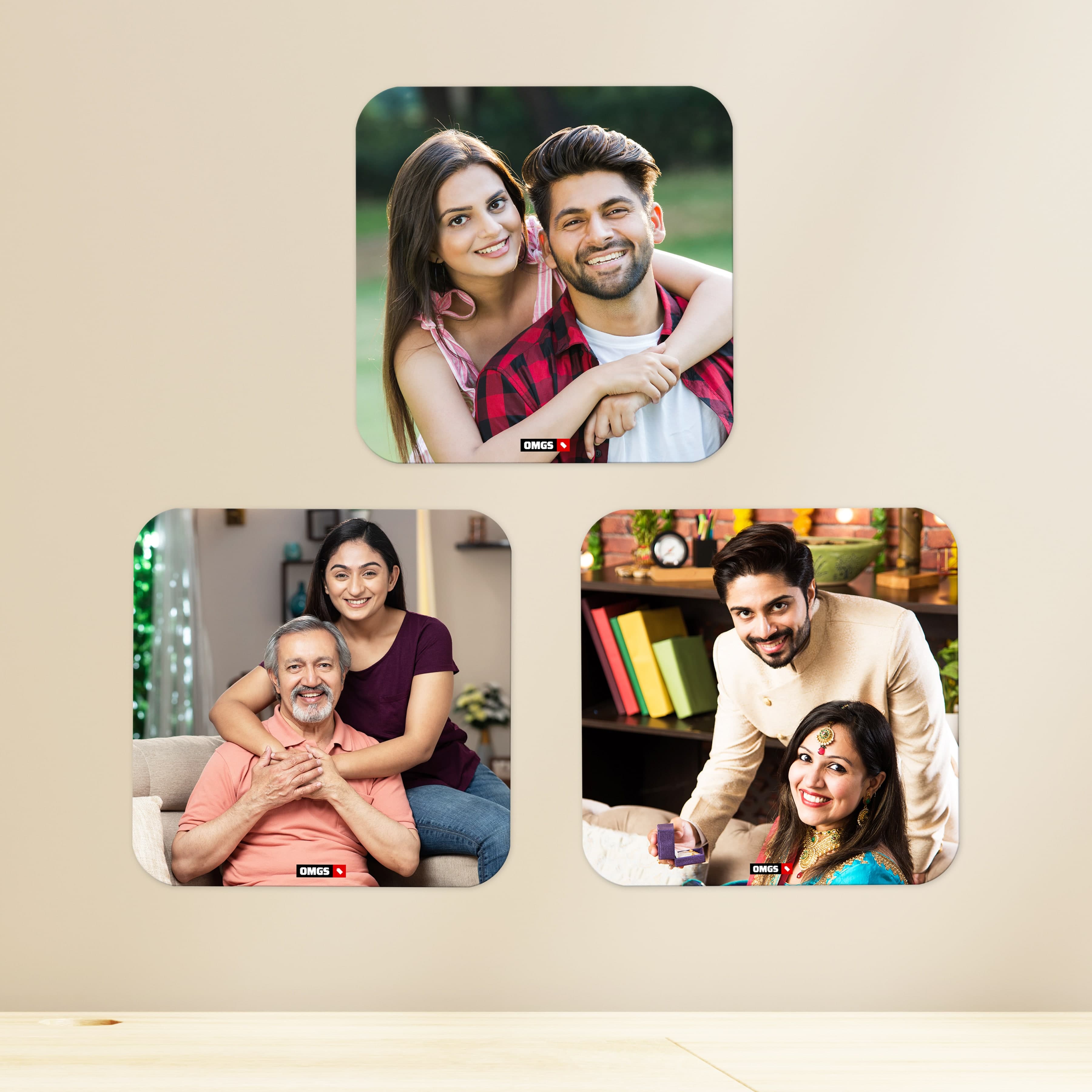OMGs Square Round Mini Acrylic Wall Gallery - Image 1