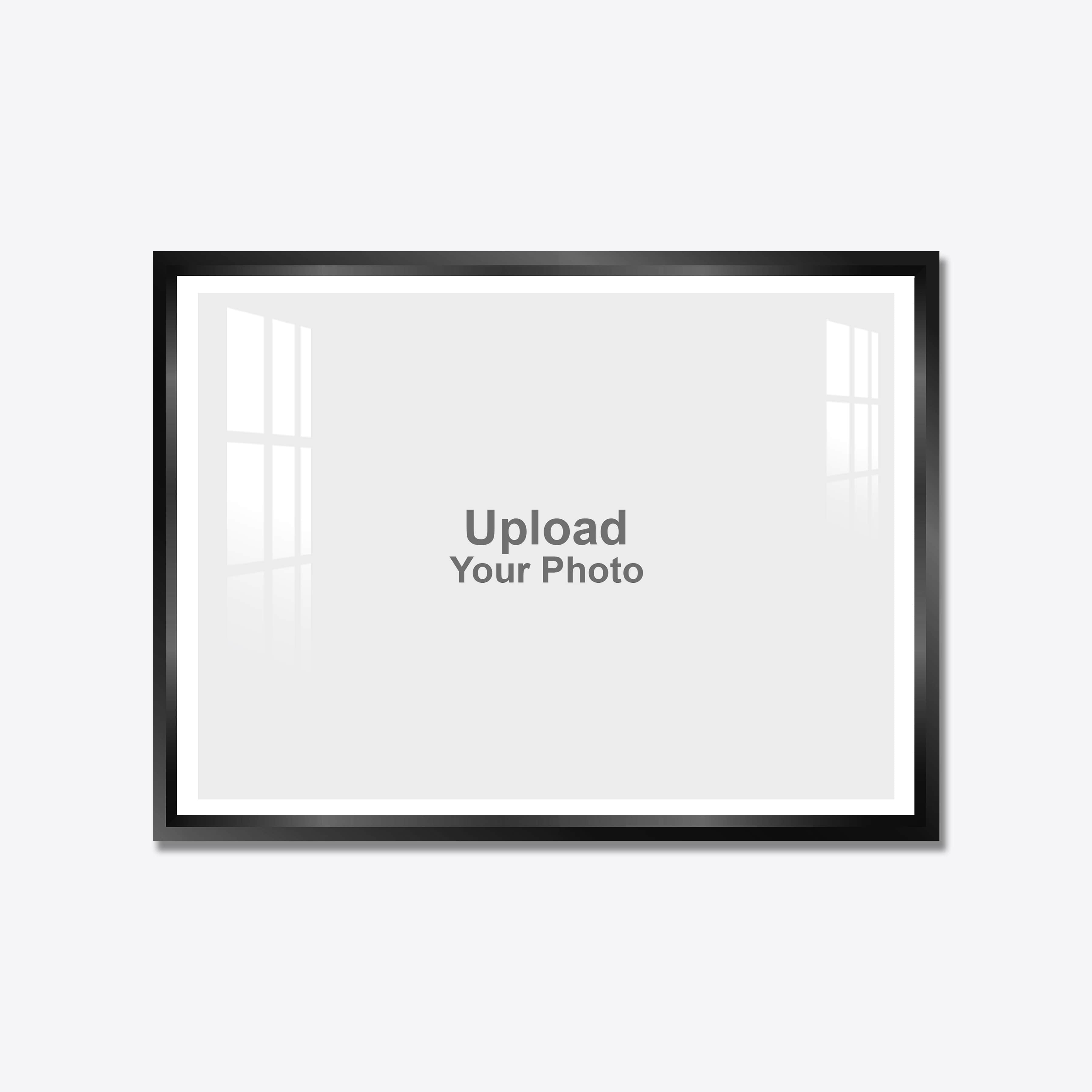 Aluminium Framed Acrylic Photo - Landscape Black / White Inner - Image 1