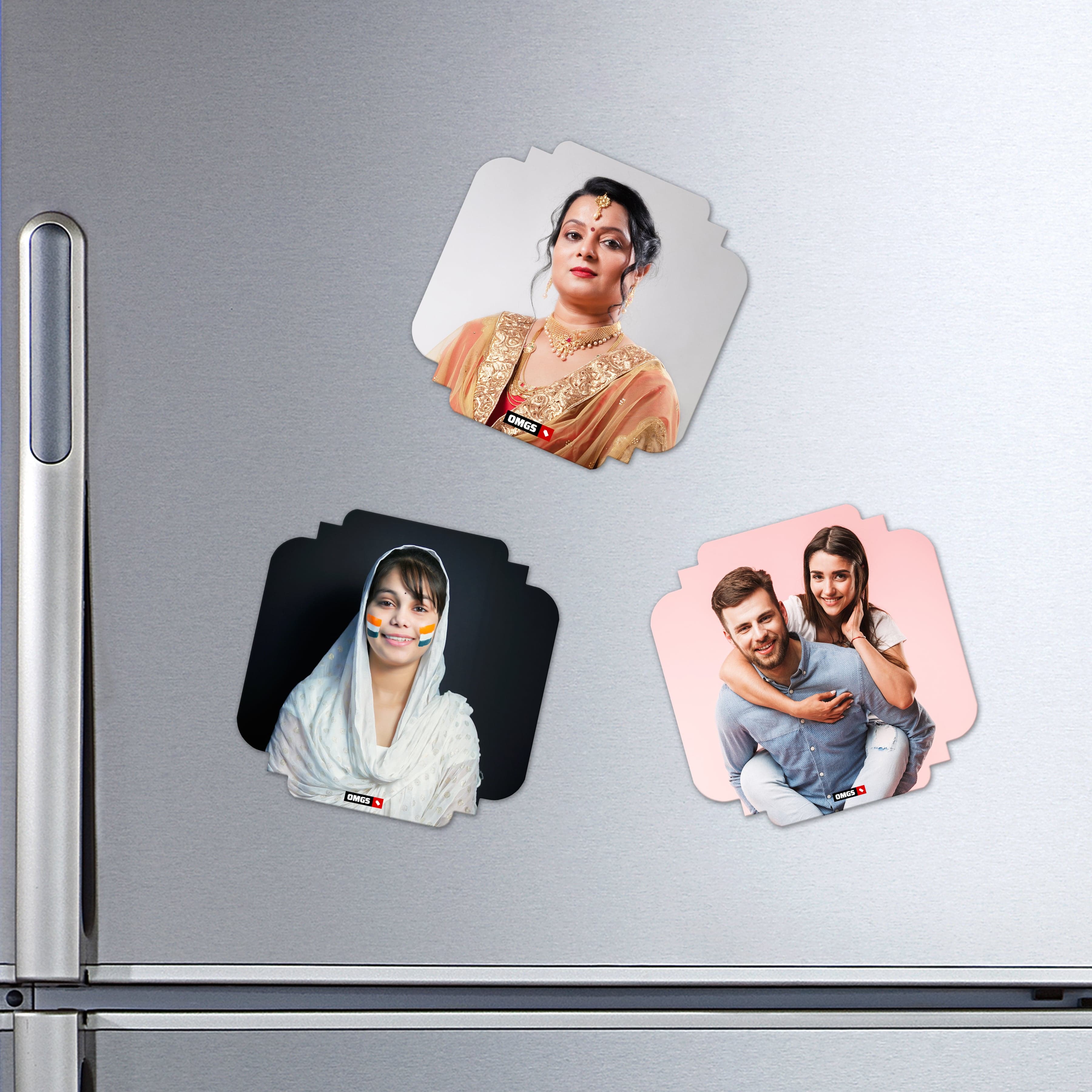 OMGs Symmetrical Shape Acrylic Fridge Magnet - Image 1