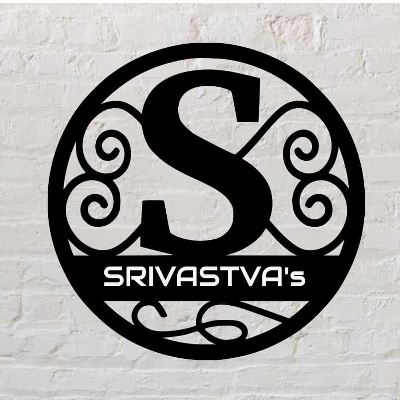 Square Acrylic Monogram Nameplate - Image 1