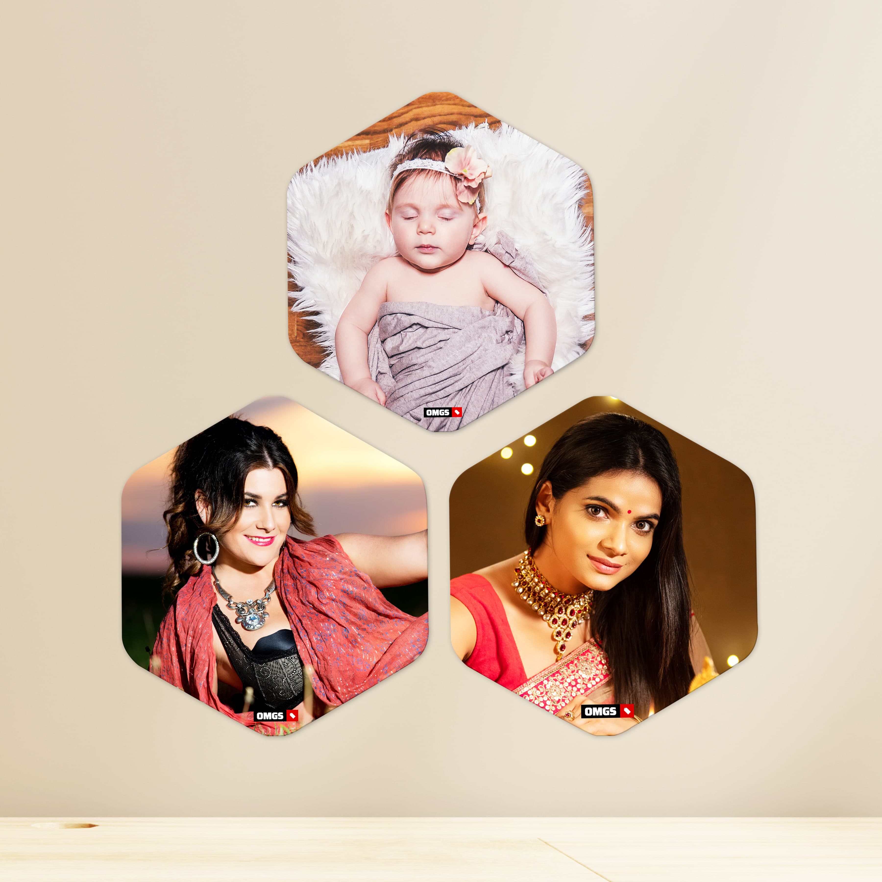 OMGs Hexa Mini Acrylic Wall Gallery - Image 1