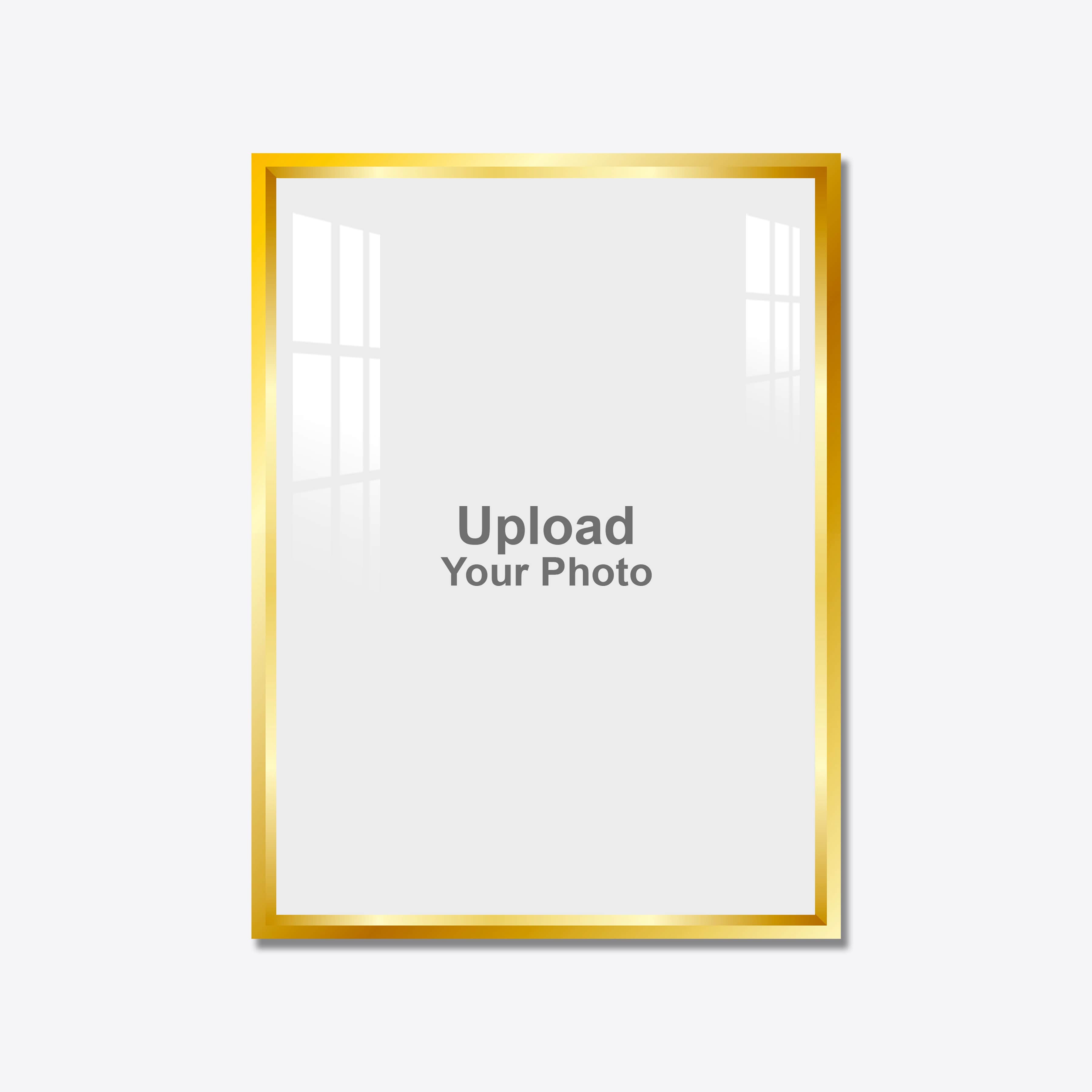 Aluminium Framed Acrylic Photo - Portrait Golden - Image 1