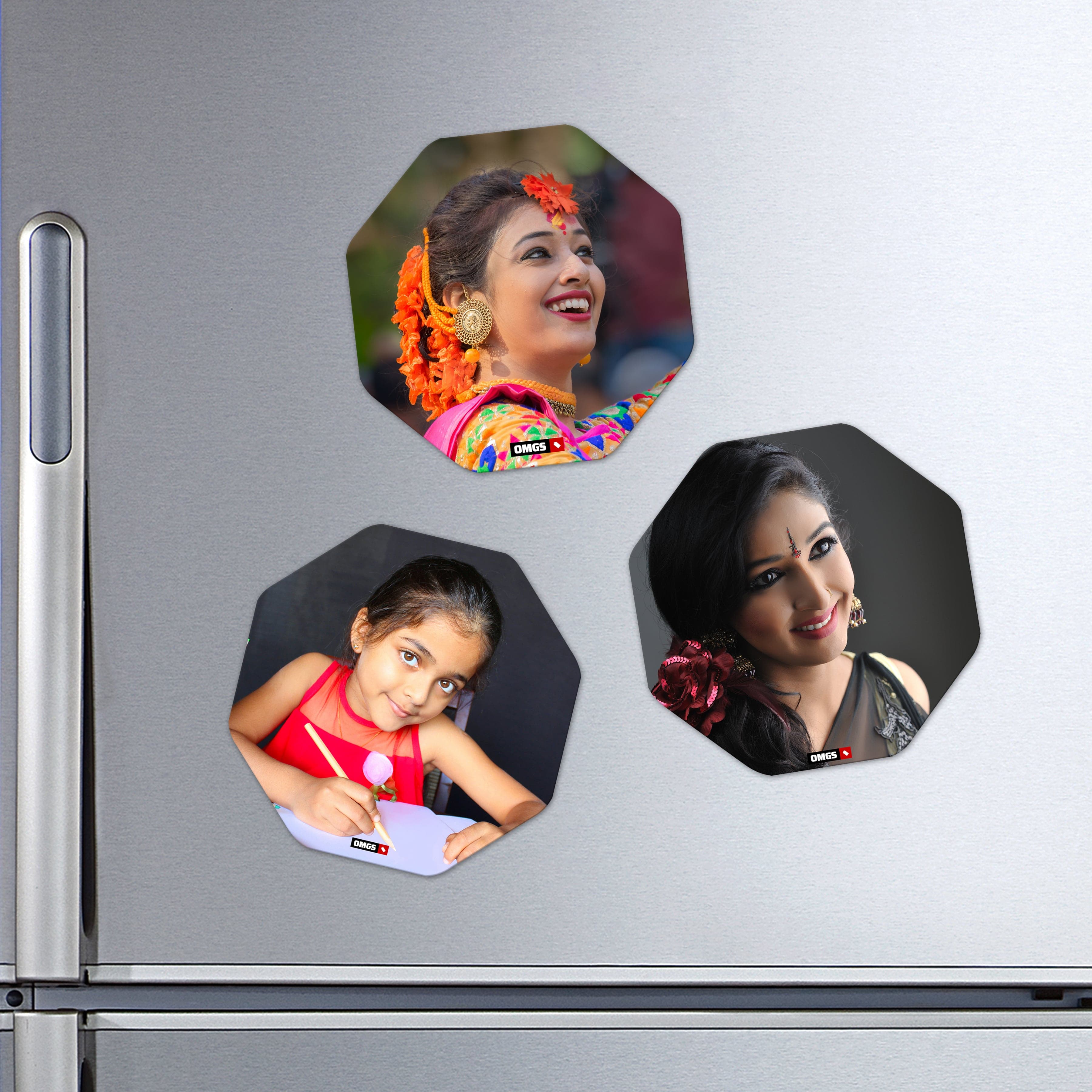 OMGs Octa Shape Acrylic Fridge Magnet - Image 1
