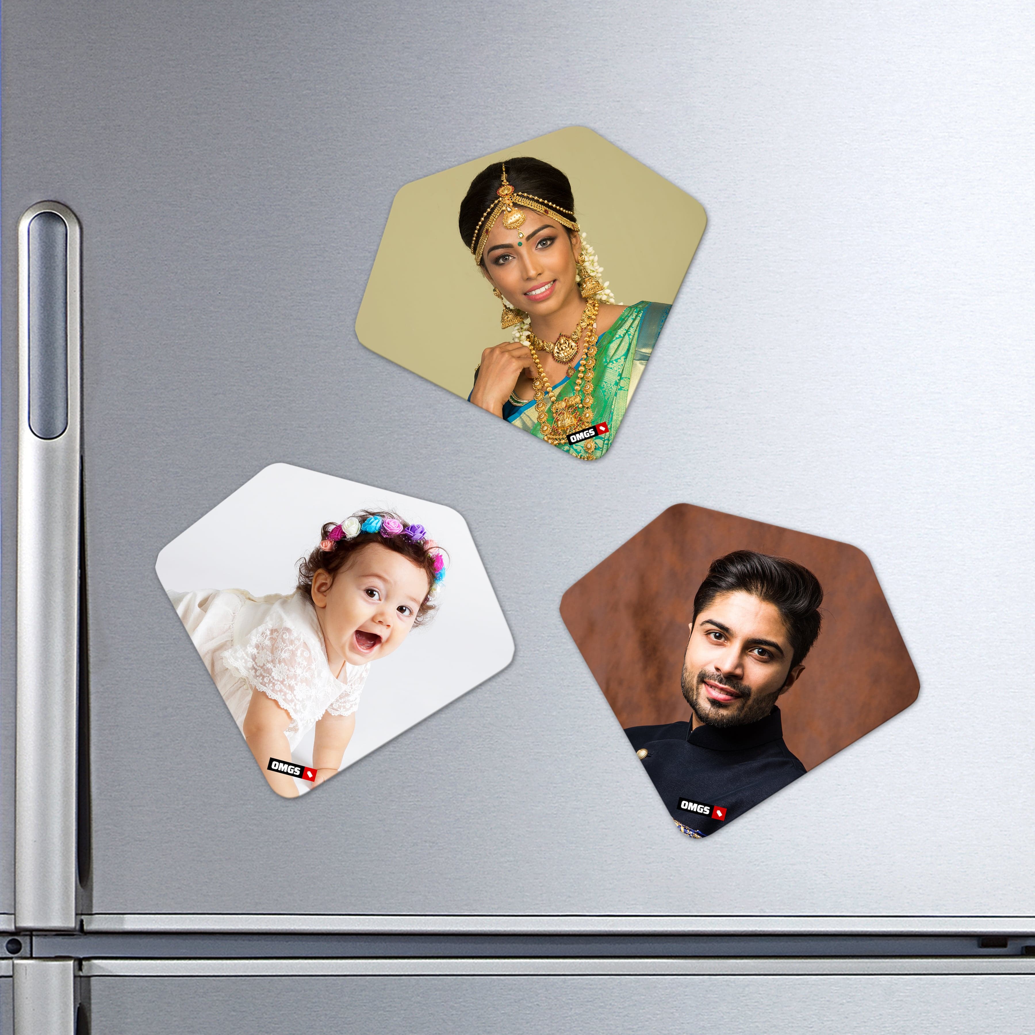 OMGs Diamond Shape Acrylic Fridge Magnet - Image 1