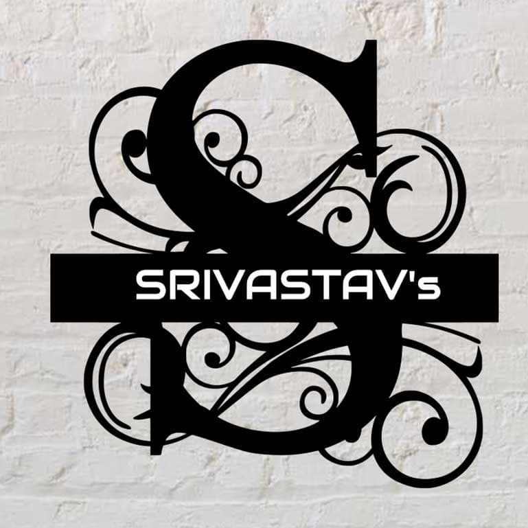 3D Effect Acrylic Monogram Name Plate - Image 1